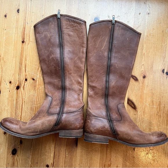 Frye Women's Melissa Western Knee High Leather Boots - Picture 5 of 8